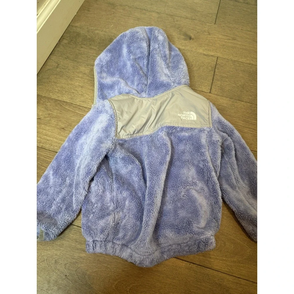 The North Face Jacket Infant Girls 18-24M Purple Soft‎ Fleece Hooded Full Zip